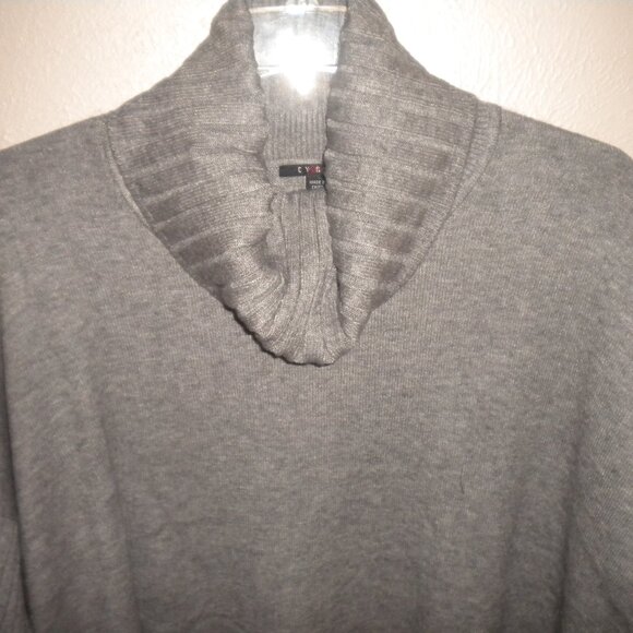 Cyrus Womens XL Gray Soft 3/4 Sleeve Cowl Neck Sweater NWT - Picture 3 of 5